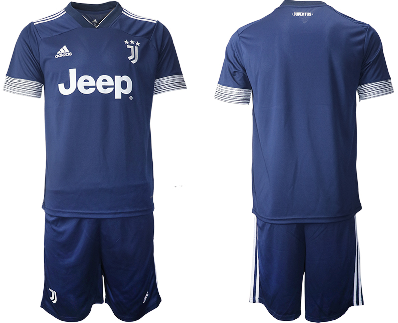 Men 2020-2021 club Juventus away blank blue Soccer Jerseys->juventus jersey->Soccer Club Jersey